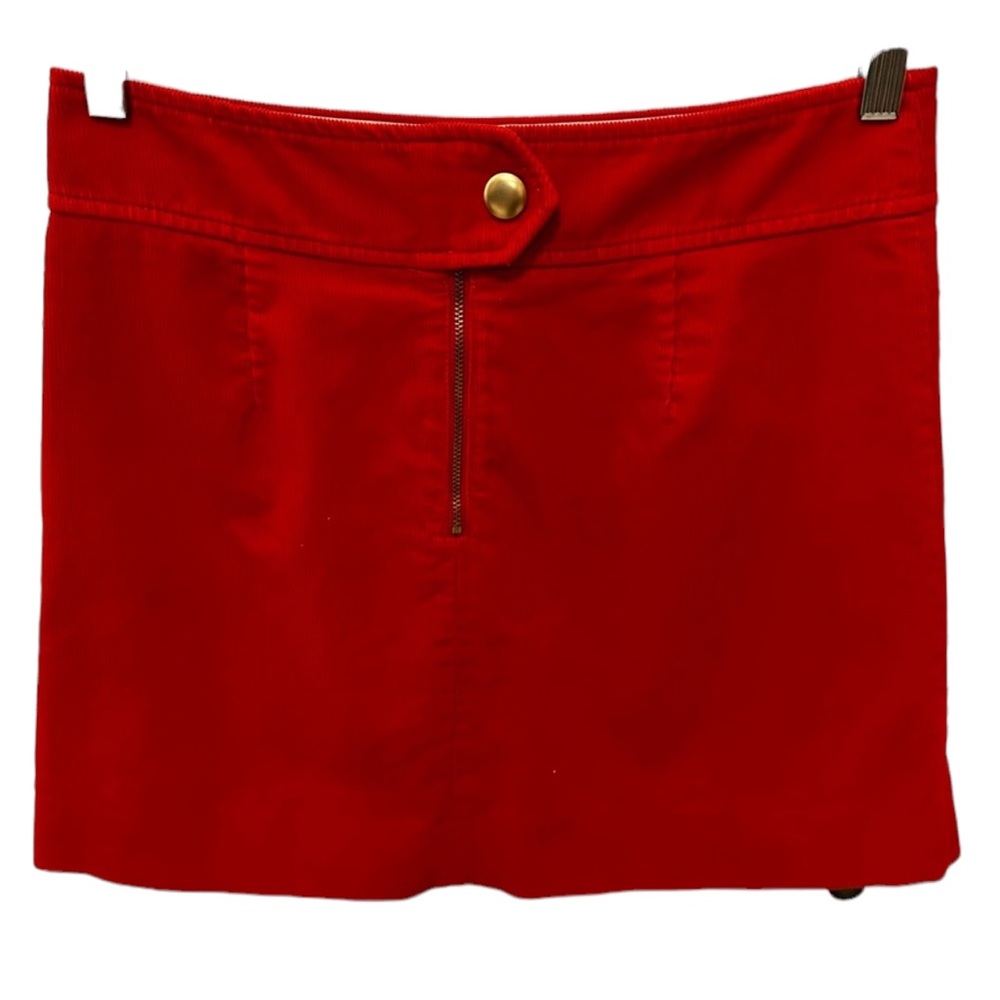 ❤️Like NEW J. Crew Red Corduroy Skirt size 4